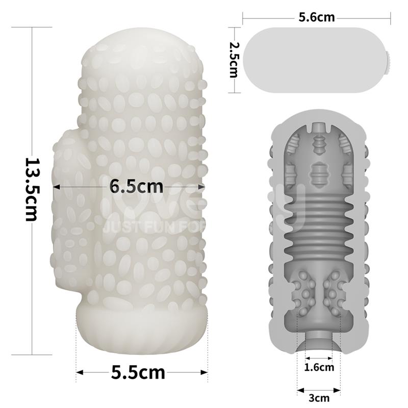 LOVETOY - KNIGHTS RING VIBRATING DUAL PURPOSE SLEEVE DRIP