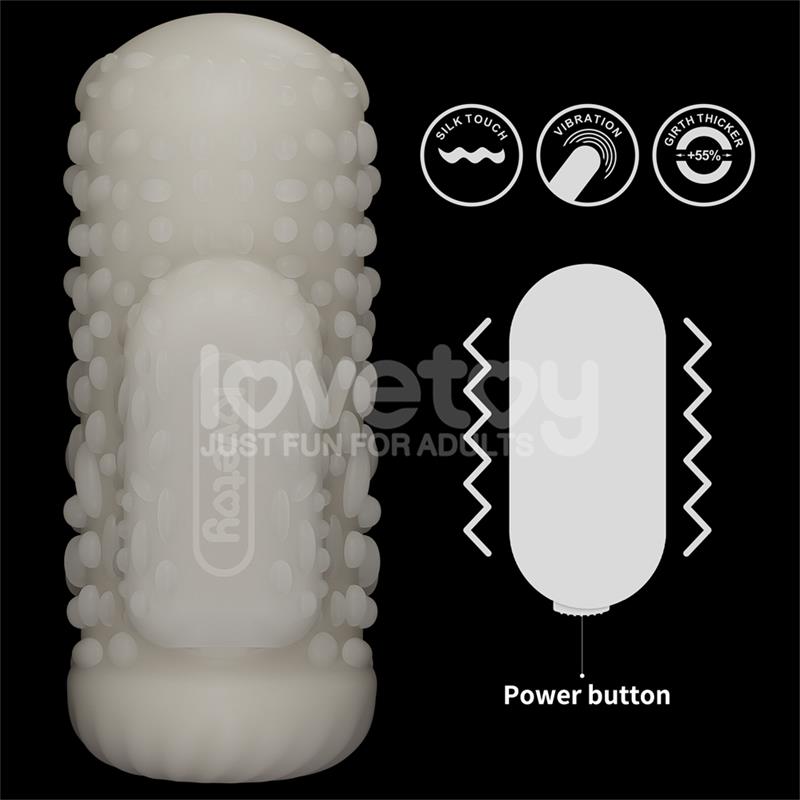 LOVETOY - KNIGHTS RING VIBRATING DUAL PURPOSE SLEEVE DRIP