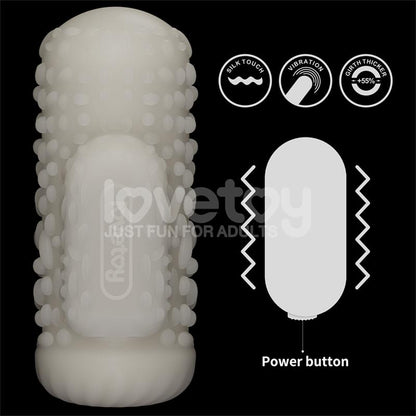 LOVETOY - KNIGHTS RING VIBRATING DUAL PURPOSE SLEEVE DRIP