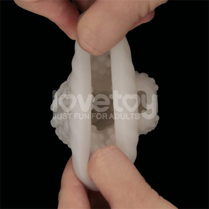 LOVETOY - KNIGHTS RING VIBRATING DUAL PURPOSE SLEEVE DRIP