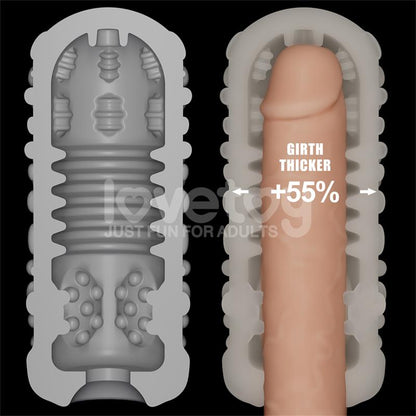 LOVETOY - KNIGHTS RING VIBRATING DUAL PURPOSE SLEEVE DRIP