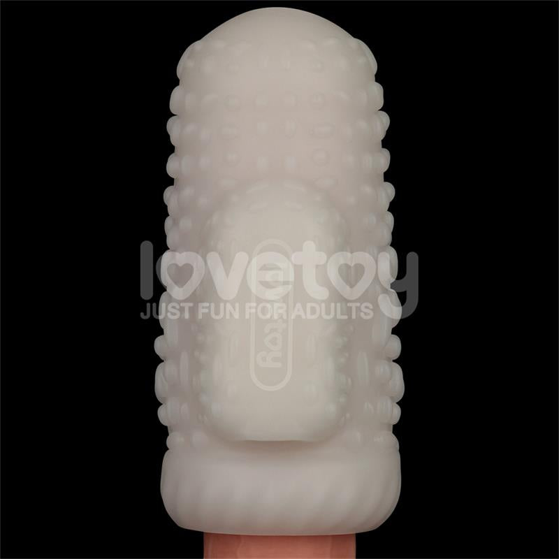 LOVETOY - KNIGHTS RING VIBRATING DUAL PURPOSE SLEEVE DRIP