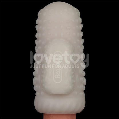 LOVETOY - KNIGHTS RING VIBRATING DUAL PURPOSE SLEEVE DRIP