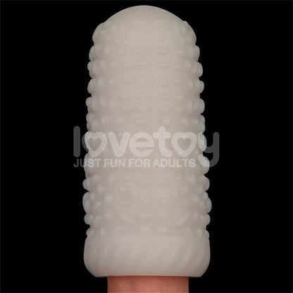 LOVETOY - KNIGHTS RING VIBRATING DUAL PURPOSE SLEEVE DRIP