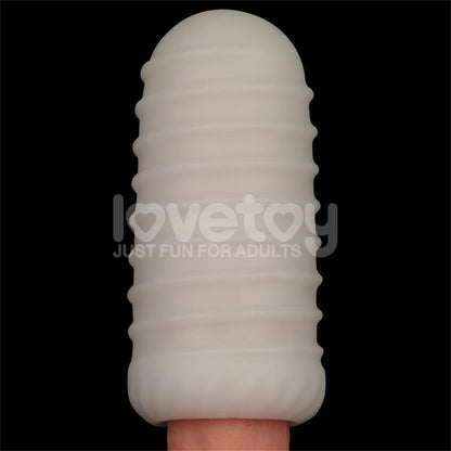 LOVETOY - KNIGHTS RING VIBRATING DUAL PURPOSE SLEEVE WAVY