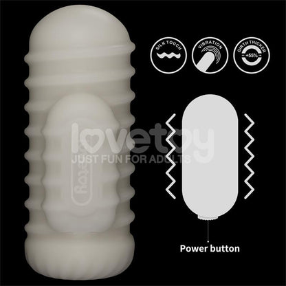 LOVETOY - KNIGHTS RING VIBRATING DUAL PURPOSE SLEEVE WAVY