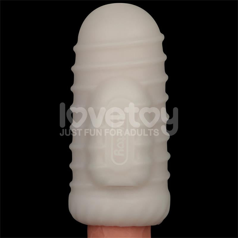 LOVETOY - KNIGHTS RING VIBRATING DUAL PURPOSE SLEEVE WAVY