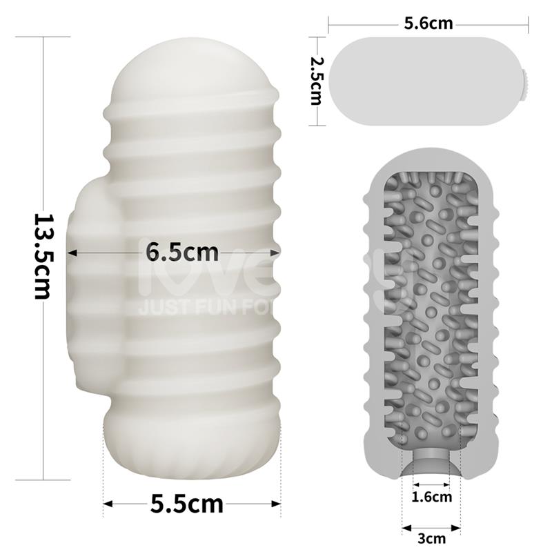 LOVETOY - KNIGHTS RING VIBRATING DUAL PURPOSE SLEEVE WAVY