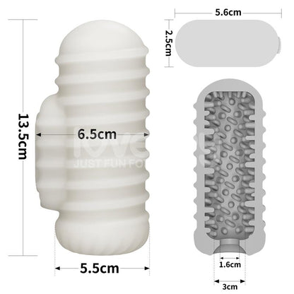LOVETOY - KNIGHTS RING VIBRATING DUAL PURPOSE SLEEVE WAVY