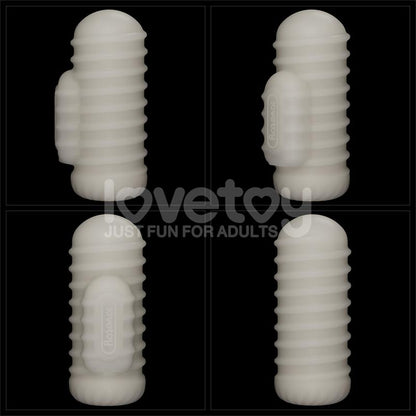 LOVETOY - KNIGHTS RING VIBRATING DUAL PURPOSE SLEEVE WAVY