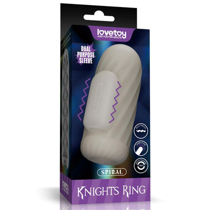 LOVETOY - KNIGHTS RING VIBRATING DUAL PURPOSE SLEEVE