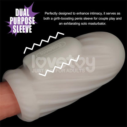 LOVETOY - KNIGHTS RING VIBRATING DUAL PURPOSE SLEEVE