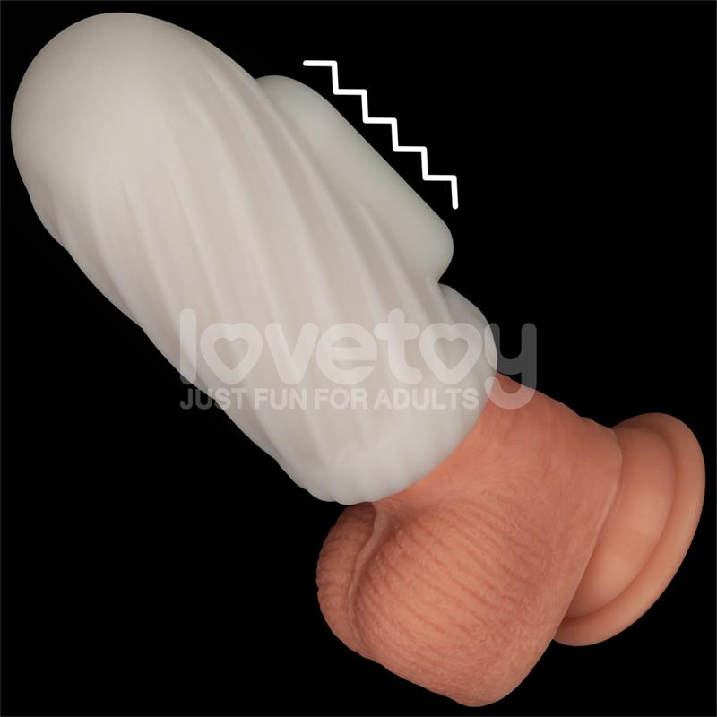 LOVETOY - KNIGHTS RING VIBRATING DUAL PURPOSE SLEEVE