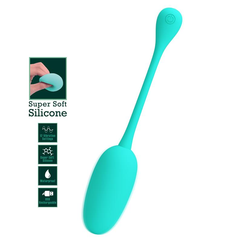 PRETTYLOVE - KNUCKER VIBRATING EGG GREEN