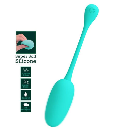 PRETTYLOVE - KNUCKER VIBRATING EGG GREEN