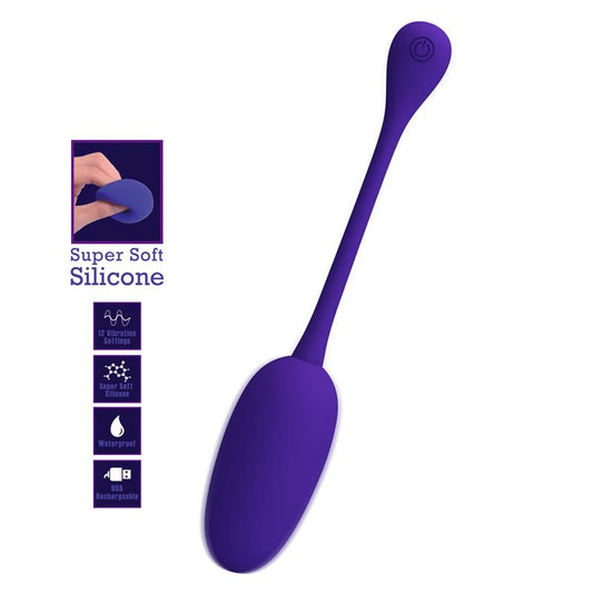 PRETTYLOVE - KNUCKER VIBRATING EGG PURPLE