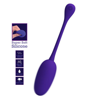 PRETTYLOVE - KNUCKER VIBRATING EGG PURPLE