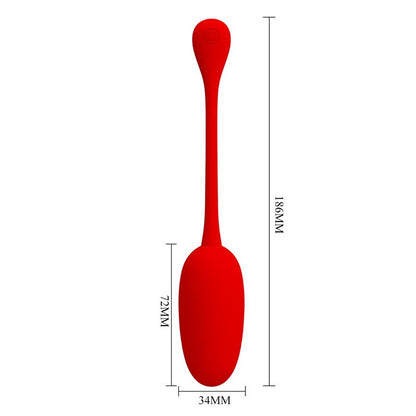 PRETTYLOVE - KNUCKER VIBRATING EGG RED