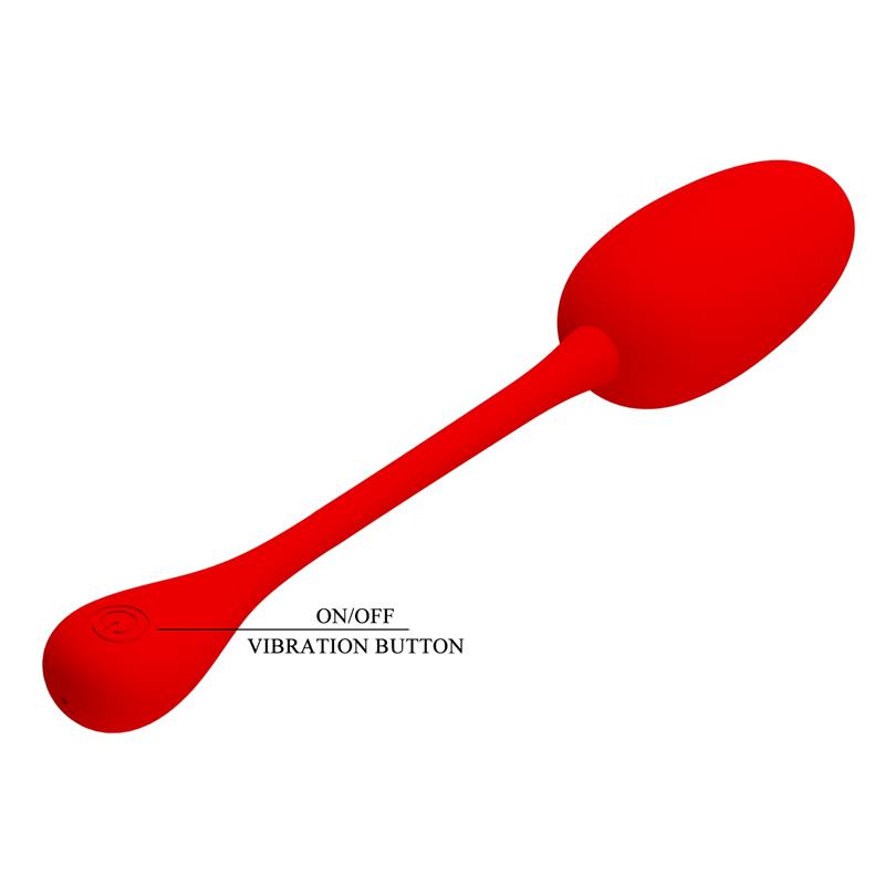 PRETTYLOVE - KNUCKER VIBRATING EGG RED