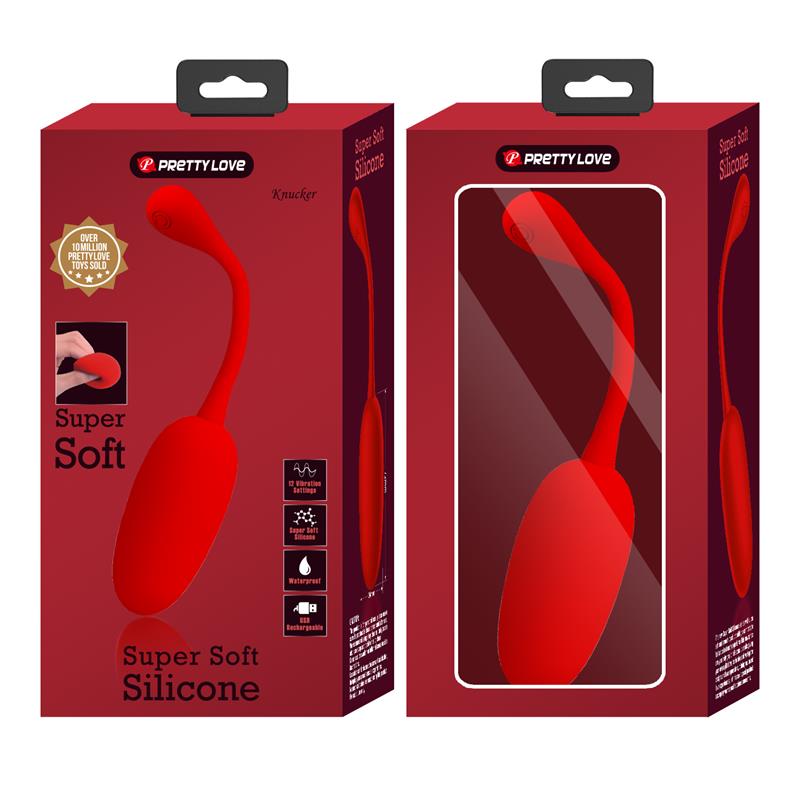 PRETTYLOVE - KNUCKER VIBRATING EGG RED