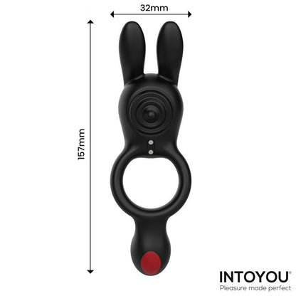INTOYOU - KONNY VIBRATING RABBIT DOUBLE COCKRING WITH REMOTE