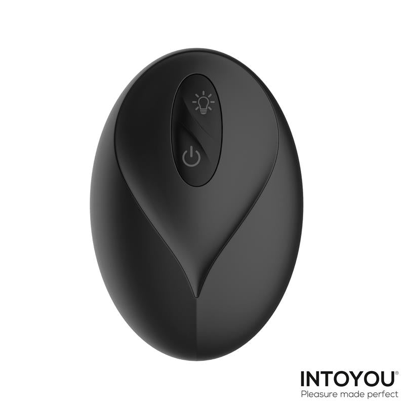 INTOYOU - KRAX BUTT PLUG WITH VIBRATION, THRUSTING, LED LIGHT AND REMOTE