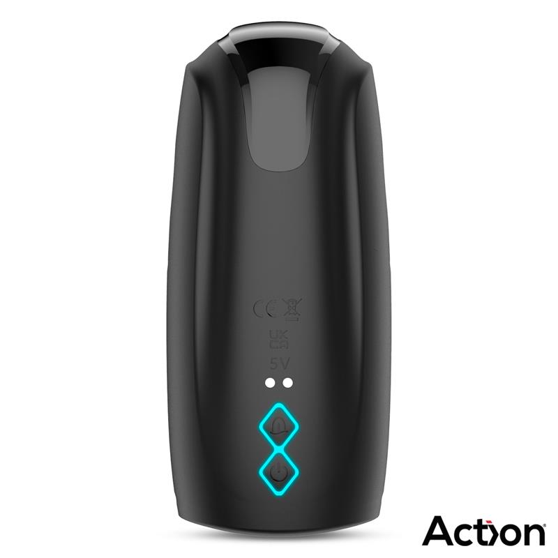 ACCIÓN - MASTURBADOR KUBEX CON LENGUA LAMEDORA, PULSACIÓN Y VIBRACIÓN