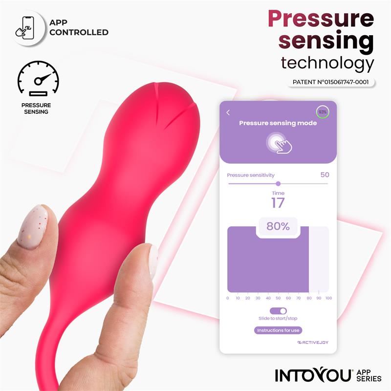 INTOYOU APP SERIES - KYRA PELVIC FLOOR TRAINER WITH PRESSURE SENSING AND APP