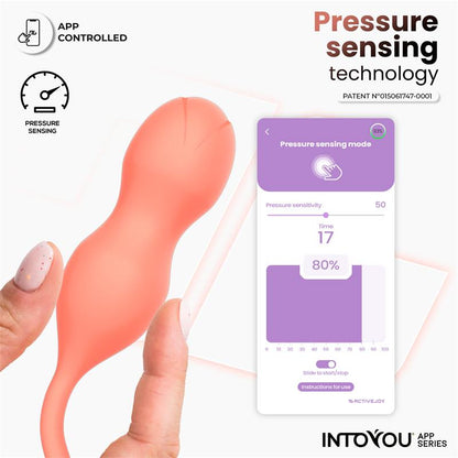 INTOYOU APP SERIES - KYRA PELVIC FLOOR TRAINER WITH PRESSURE SENSING AND APP