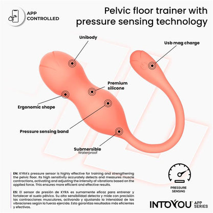 INTOYOU APP SERIES - KYRA PELVIC FLOOR TRAINER WITH PRESSURE SENSING AND APP