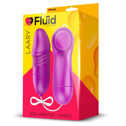 FLUÏD - LAARY MULTI-SPEED VIBRATING EGG WITH REMOTE CONTROL PURPLE