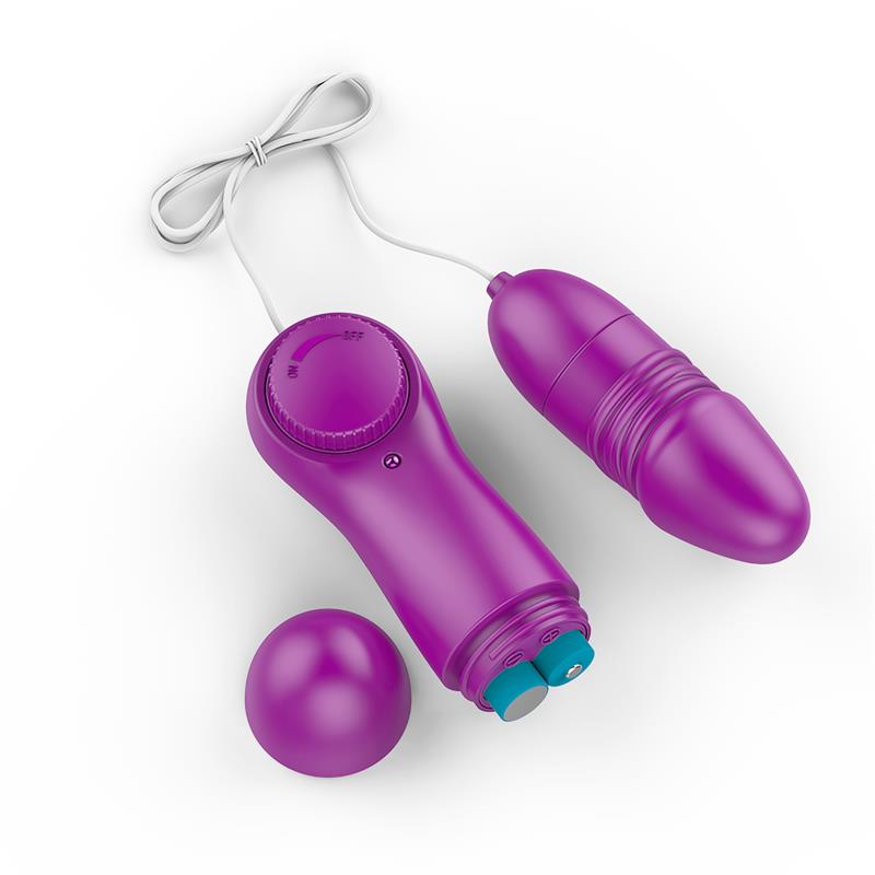 FLUÏD - LAARY MULTI-SPEED VIBRATING EGG WITH REMOTE CONTROL PURPLE