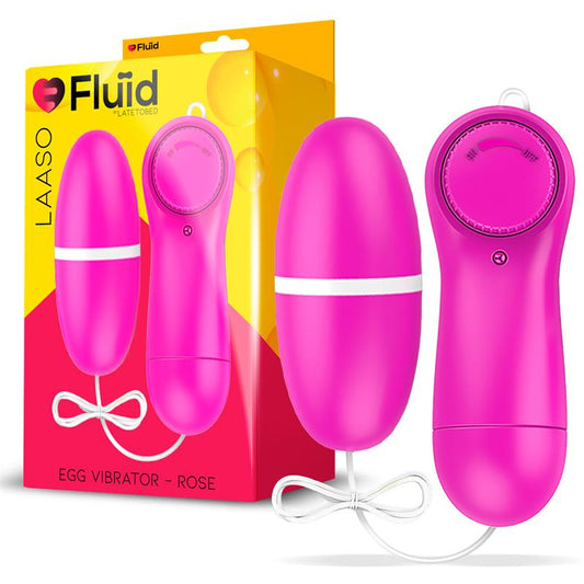 FLUÏD - LAASO MULTI-SPEED VIBRATING EGG REMOTE CONTROL ROSE
