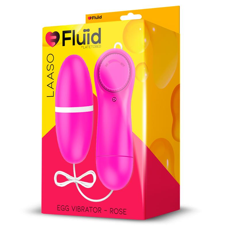 FLUÏD - LAASO MULTI-SPEED VIBRATING EGG REMOTE CONTROL ROSE