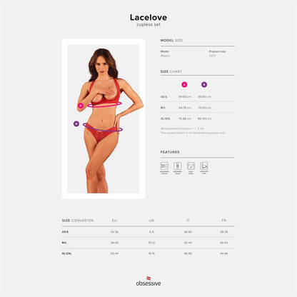 OBSESSIVE - LACELOVE 2 PIECES SET