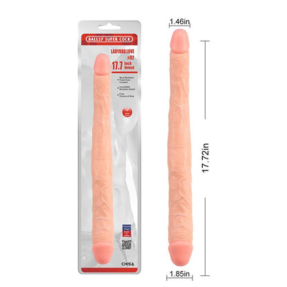 CHISA - LADYBRO LOVE DOUBLE DILDO NO. 02 17.7 - 45CM