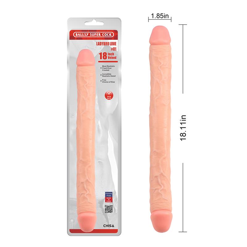 CHISA - LADYBRO LOVE DOUBLE DILDO NO.01 18 - 46CM