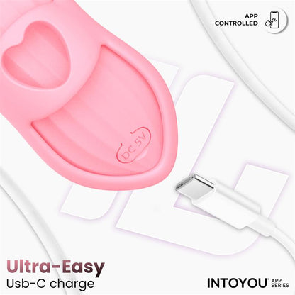 INTOYOU APP SERIES - LAIA HEATED FINGER VIBRATOR AND APP PINK