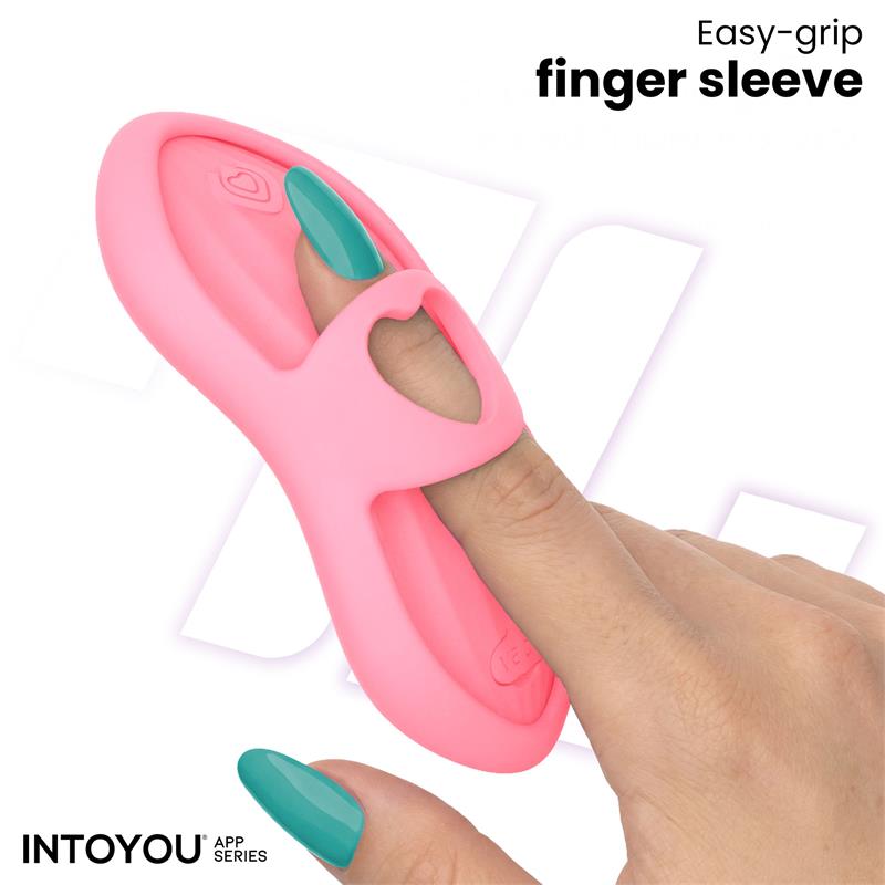 INTOYOU APP SERIES - LAIA HEATED FINGER VIBRATOR AND APP PINK