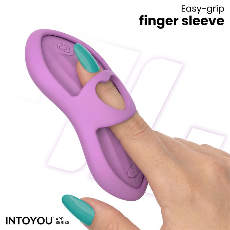 INTOYOU APP SERIES - LAIA HEATED FINGER VIBRATOR WITH APP LAVENDER