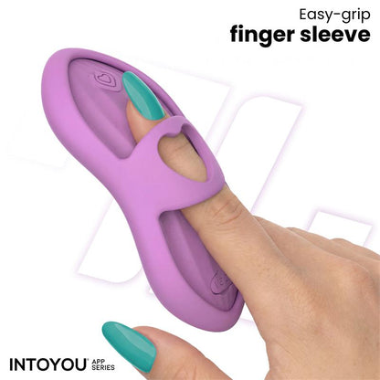 INTOYOU APP SERIES - LAIA HEATED FINGER VIBRATOR WITH APP LAVENDER