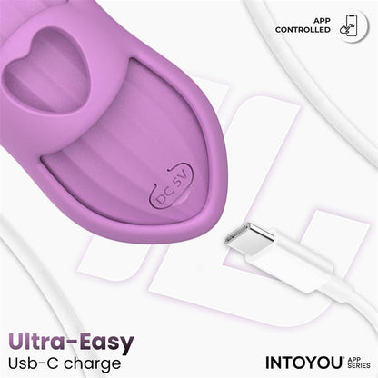 INTOYOU APP SERIES - LAIA HEATED FINGER VIBRATOR WITH APP LAVENDER