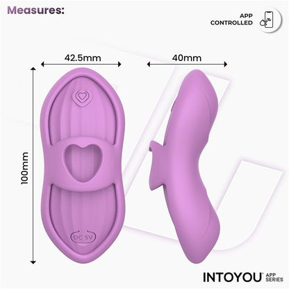 INTOYOU APP SERIES - LAIA HEATED FINGER VIBRATOR WITH APP LAVENDER