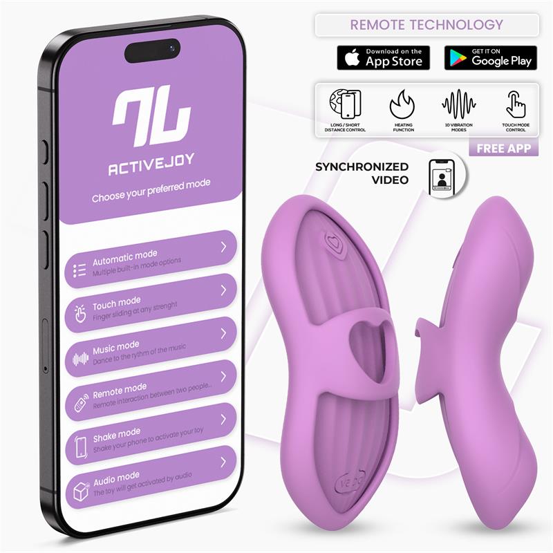 INTOYOU APP SERIES - LAIA HEATED FINGER VIBRATOR WITH APP LAVENDER