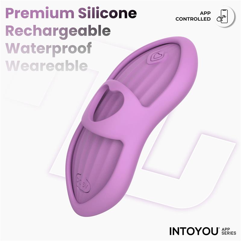 INTOYOU APP SERIES - LAIA HEATED FINGER VIBRATOR WITH APP LAVENDER