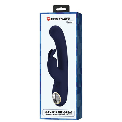 PRETTYLOVE - LAMAR VIBRATOR G-SPOT RABBIT DARK BLUE