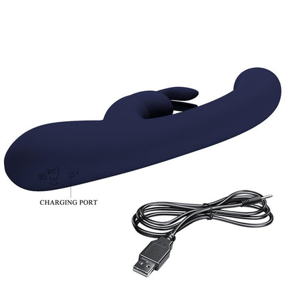 PRETTYLOVE - LAMAR VIBRATOR G-SPOT RABBIT DARK BLUE