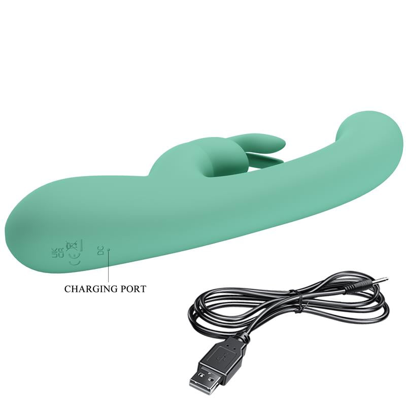 PRETTYLOVE - LAMAR VIBRATOR G-SPOT RABBIT MINT