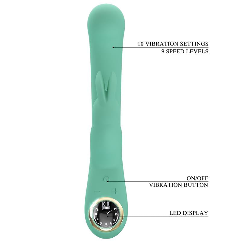 PRETTYLOVE - LAMAR VIBRATOR G-SPOT RABBIT MINT