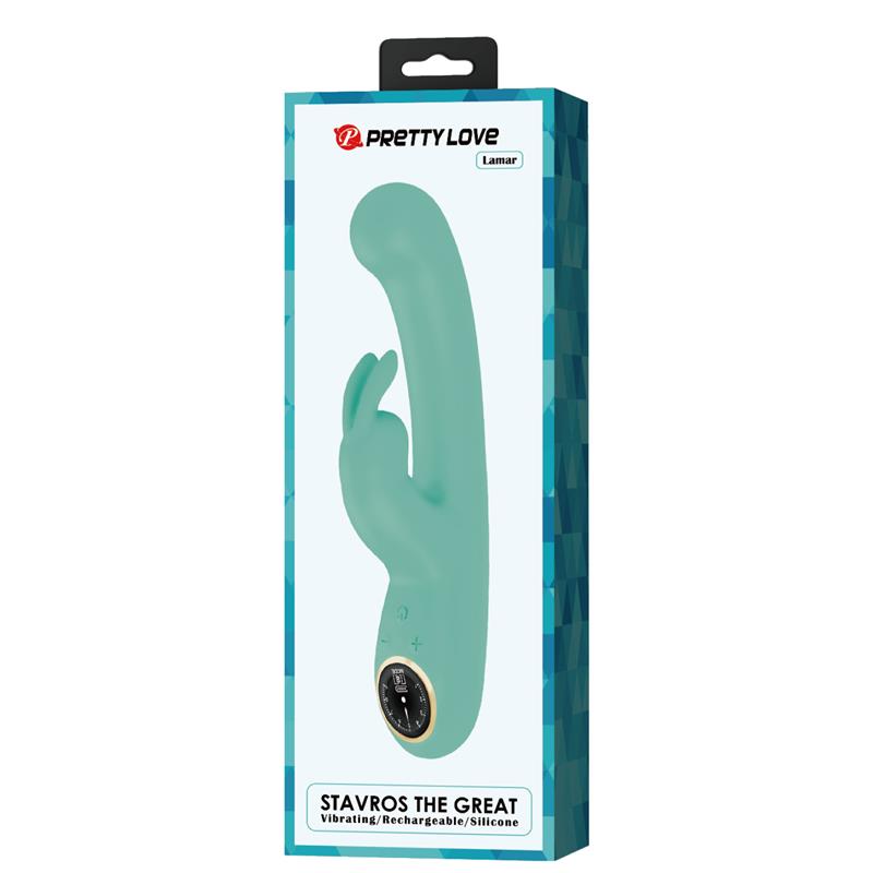 PRETTYLOVE - LAMAR VIBRATOR G-SPOT RABBIT MINT